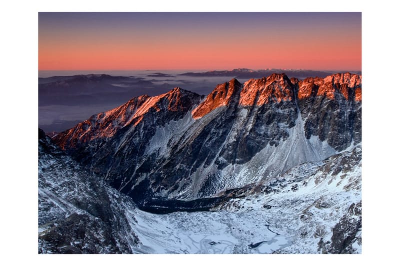 Fototapet Beautiful Sunrise In The Rocky Mountains 200x154 - Artgeist sp. z o. o. - Tapet stue - Fototapeter - Kjøkkentapeter - Tapet soverom