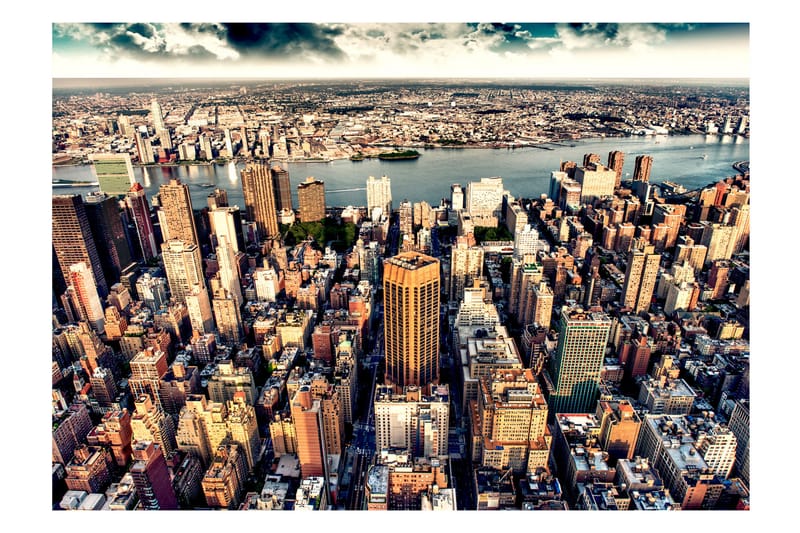 Fototapet Bird's Eye View Of New York 150x105 - Artgeist sp. z o. o. - Interiør - Tapet - Fototapeter