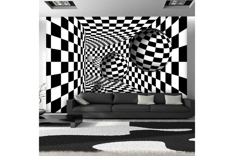 Fototapet Black & White Corridor 250x175 - Artgeist sp. z o. o. - Interiør - Tapet - Fototapeter