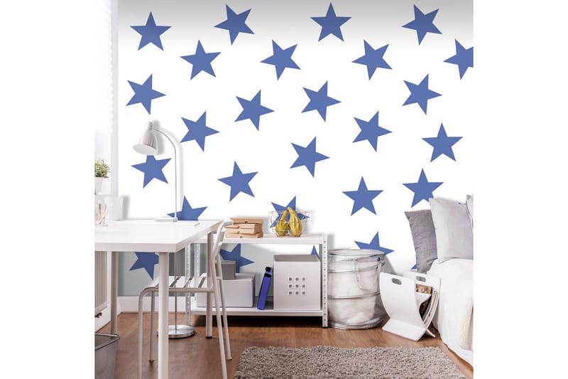 Fototapet Blue Star 250x175 - Finnes i flere størrelser - Interiør - Tapet - Fototapeter