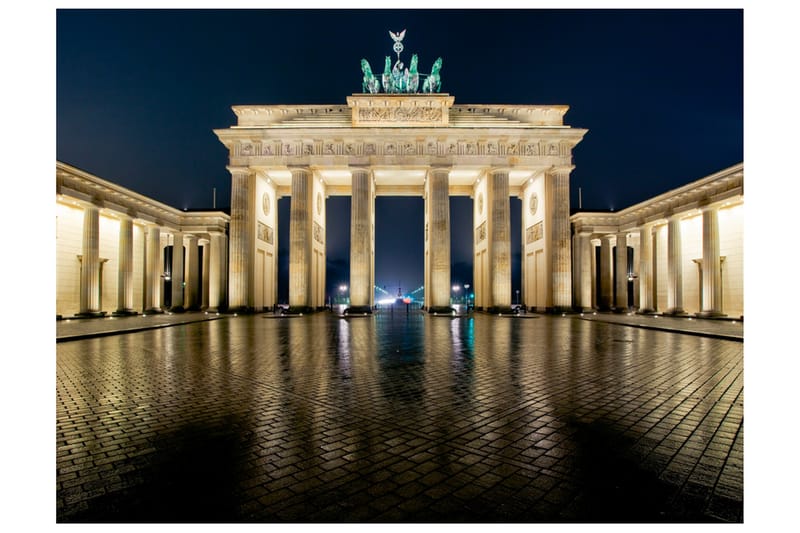 Fototapet Brandenburger Tor At Night 200x154 - Artgeist sp. z o. o. - Interiør - Tapet - Fototapeter