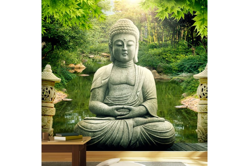 Fototapet Buddha's Garden  150x105 - Artgeist sp. z o. o. - Interiør - Tapet - Fototapeter