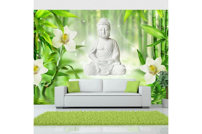 Fototapet Buddha And Nature 200x140 - Artgeist sp. z o. o. - Interiør - Tapet - Fototapeter