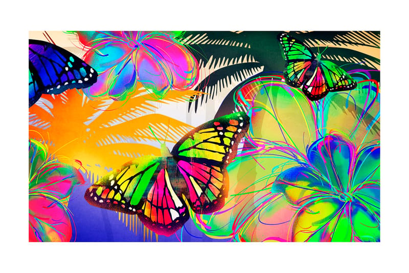 Fototapet Butterflies In The Stomach 450x270 - Artgeist sp. z o. o. - Interiør - Tapet - Fototapeter