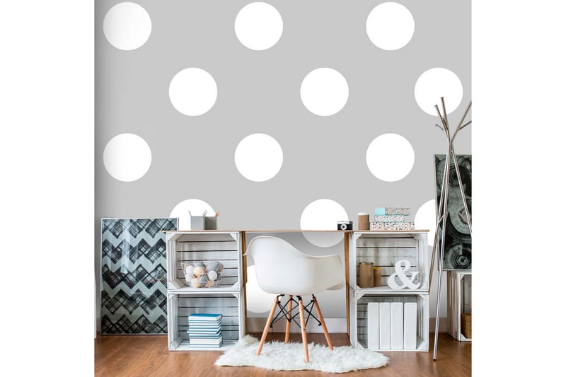 Fototapet Charming Dots 250x175 - Finnes i flere størrelser - Interiør - Tapet - Fototapeter