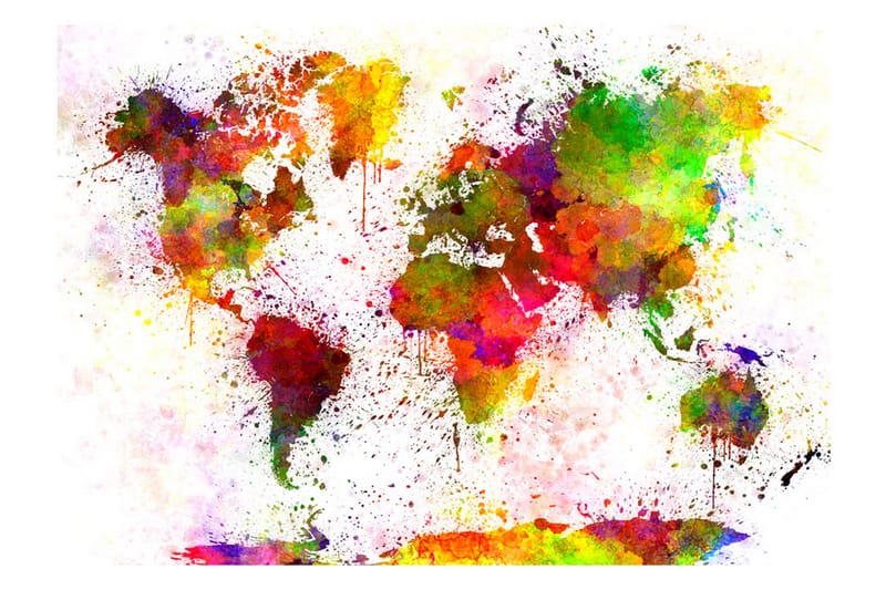 Fototapet Dyed World 100x70 - Artgeist sp. z o. o. - Interiør - Tapet - Fototapeter