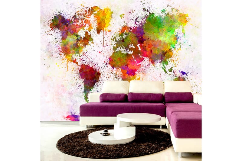 Fototapet Dyed World 250x175 - Artgeist sp. z o. o. - Interiør - Tapet - Fototapeter