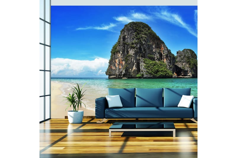 Fototapet Eksotisk Landskap Thailand Railay Beach 350x270 - Artgeist sp. z o. o. - Interiør - Tapet - Fototapeter