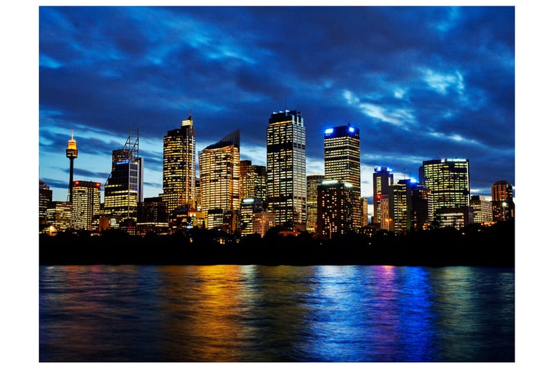 Fototapet Evening Clouds Over Sydney 200x154 - Artgeist sp. z o. o. - Interiør - Tapet - Fototapeter