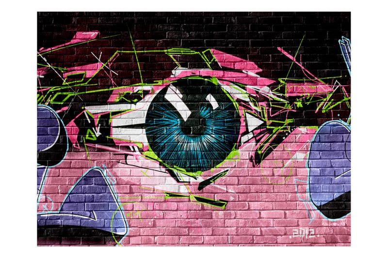 Fototapet Eye Graffiti 200x154 - Artgeist sp. z o. o. - Interiør - Tapet - Fototapeter