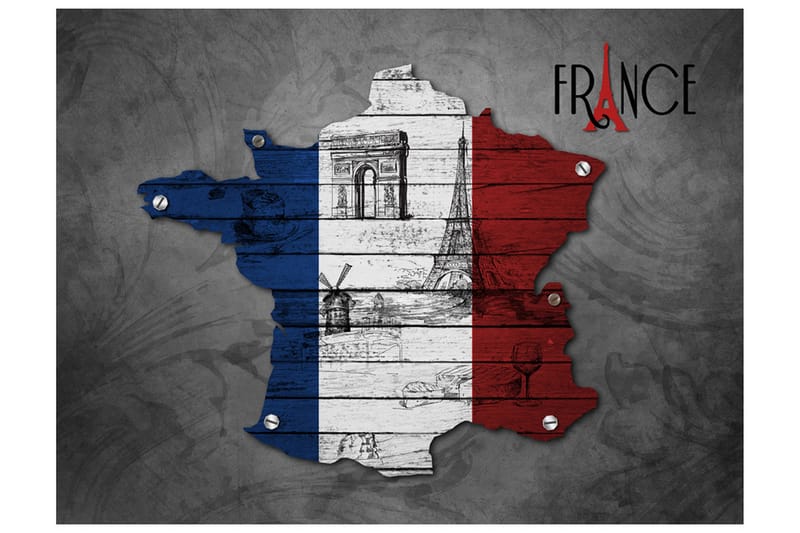 Fototapet France Symbols 250x193 - Artgeist sp. z o. o. - Interiør - Tapet - Fototapeter