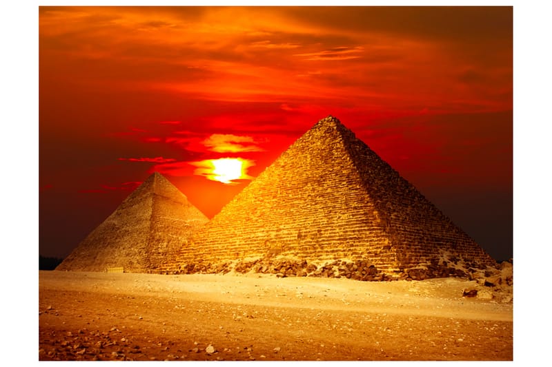 Fototapet Giza Necropolis Solnedgang 300x231 - Artgeist sp. z o. o. - Interiør - Tapet - Fototapeter