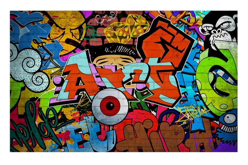 Fototapet Graffiti Art 400x280 - Artgeist sp. z o. o. - Interiør - Tapet - Fototapeter