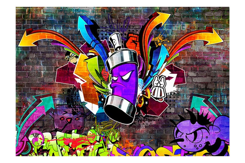 Fototapet Graffiti Colorful Attack 300x210 - Artgeist sp. z o. o. - Interiør - Tapet - Fototapeter