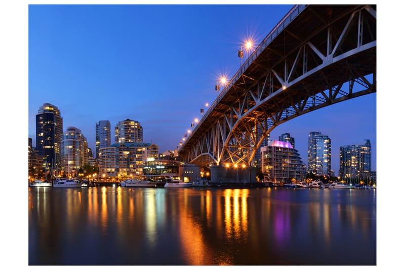 Fototapet Granville Bridge Vancouver Canada 200x154 - Artgeist sp. z o. o. - Interiør - Tapet - Fototapeter