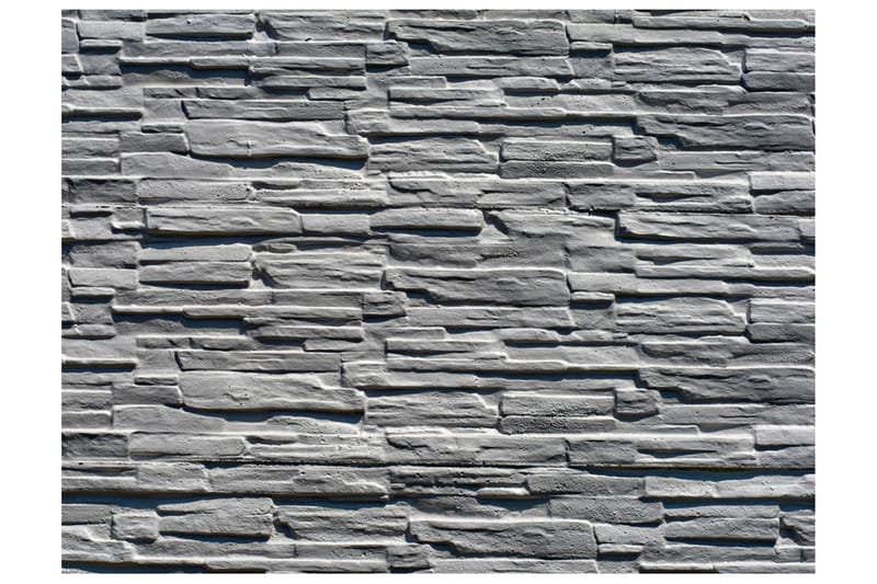 Fototapet Gray Stone Wall 200x154 - Artgeist sp. z o. o. - Interiør - Tapet - Fototapeter