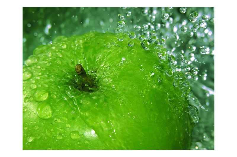 Fototapet Green Apple 200x154 - Artgeist sp. z o. o. - Interiør - Tapet - Fototapeter