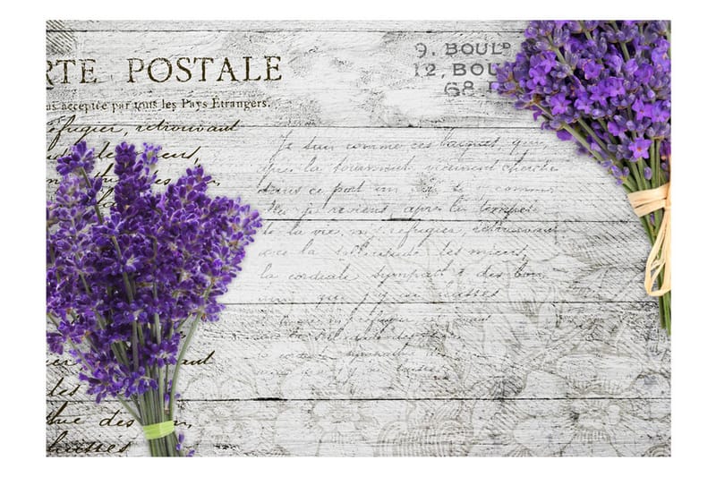 Fototapet Lavender Postcard 400x280 - Artgeist sp. z o. o. - Interiør - Tapet - Fototapeter