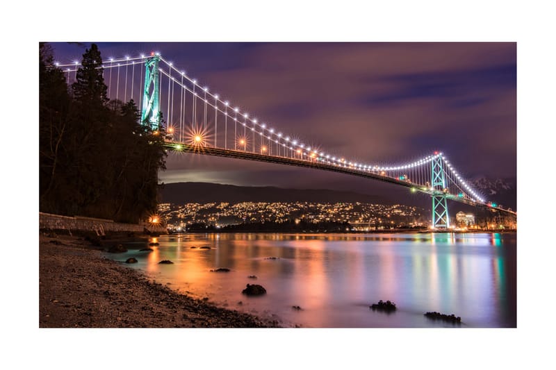 Fototapet Lions Gate Bridge Vancouver Canada 450x270 - Artgeist sp. z o. o. - Interiør - Tapet - Fototapeter