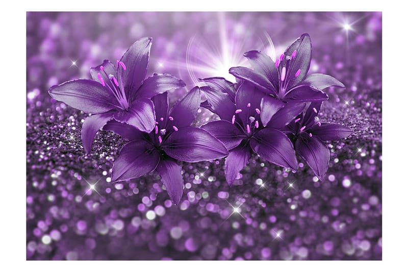 Fototapet Masterpiece Of Purple 250x175 - Artgeist sp. z o. o. - Interiør - Tapet - Fototapeter