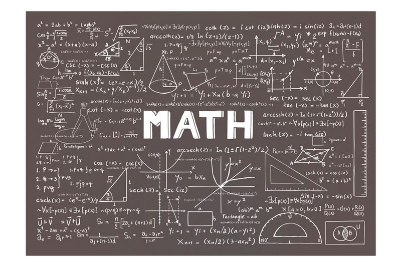 Fototapet Mathematical Handbook 150x105 - Artgeist sp. z o. o. - Interiør - Tapet - Fototapeter