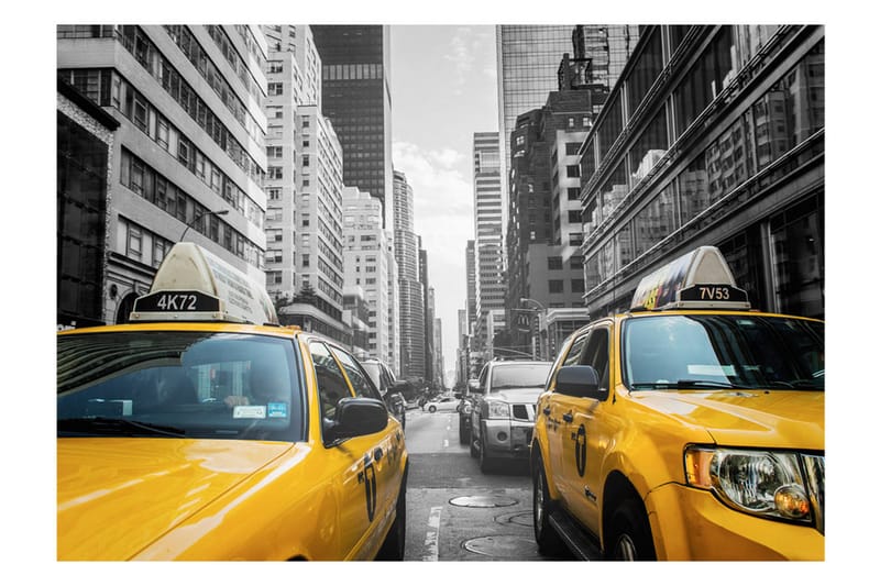 Fototapet New York Taxi 100x70 - Artgeist sp. z o. o. - Interiør - Tapet - Fototapeter