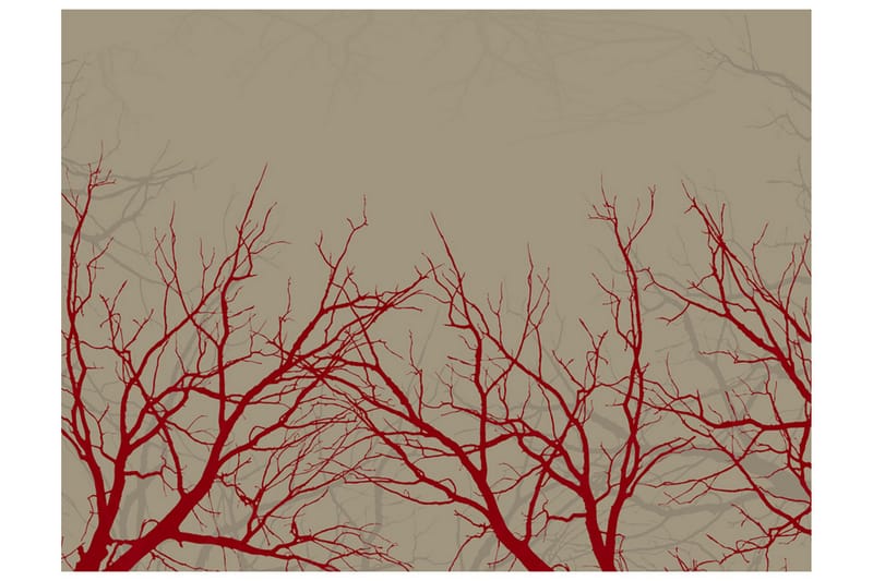 Fototapet Red-Hot Branches 350x270 - Artgeist sp. z o. o. - Interiør - Tapet - Fototapeter