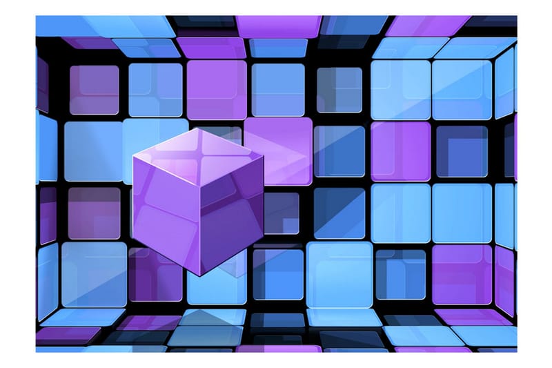 Fototapet Rubik's Cube Variation 100x70 - Artgeist sp. z o. o. - Tapet stue - Fototapeter - Kjøkkentapeter - Tapet soverom