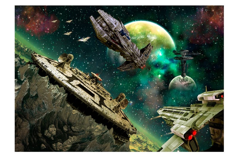 Fototapet Space Fleet 250x175 - Artgeist sp. z o. o. - Interiør - Tapet - Fototapeter