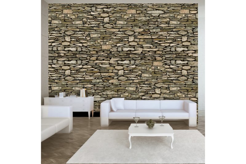 Fototapet Stone Wall 100x70 - Finnes i flere størrelser - Interiør - Tapet - Fototapeter