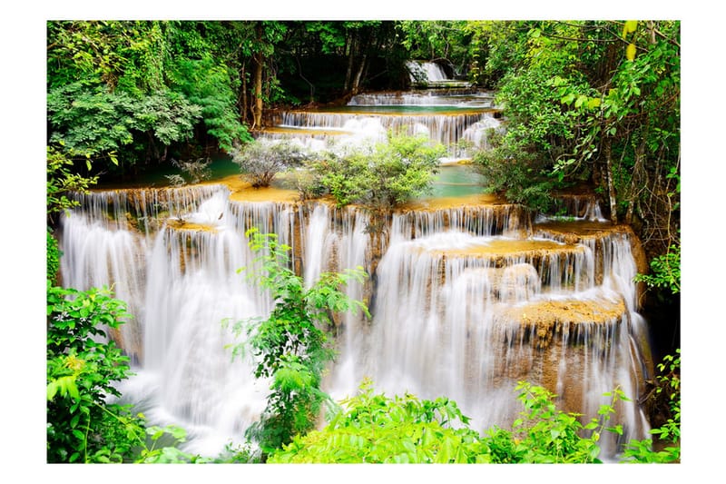 Fototapet Thai Waterfall 100x70 - Artgeist sp. z o. o. - Interiør - Tapet - Fototapeter