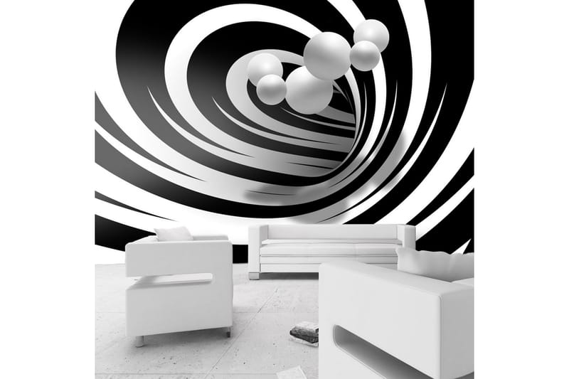 Fototapet Twisted In Black & White 100x70 - Artgeist sp. z o. o. - Interiør - Tapet - Fototapeter