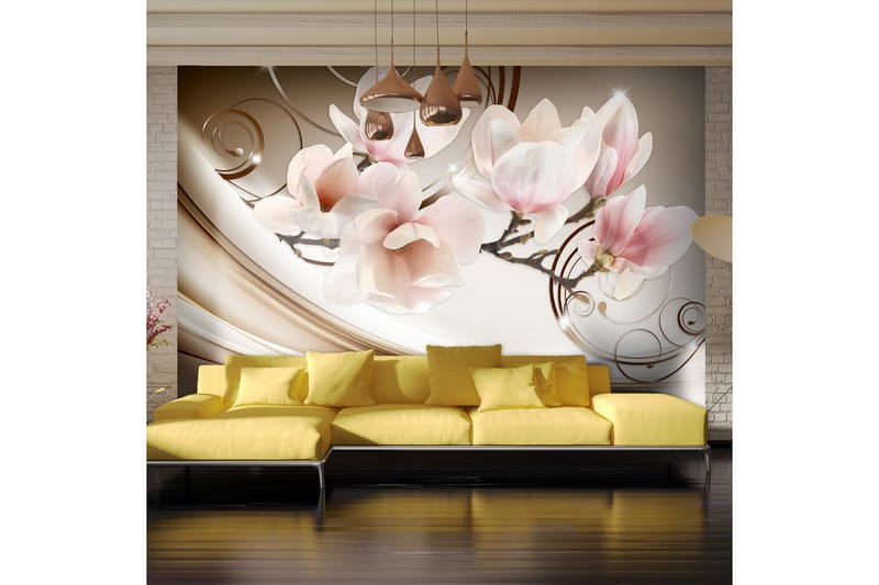 Fototapet Waves Of Magnolia 300x210 - Artgeist sp. z o. o. - Interiør - Tapet - Fototapeter