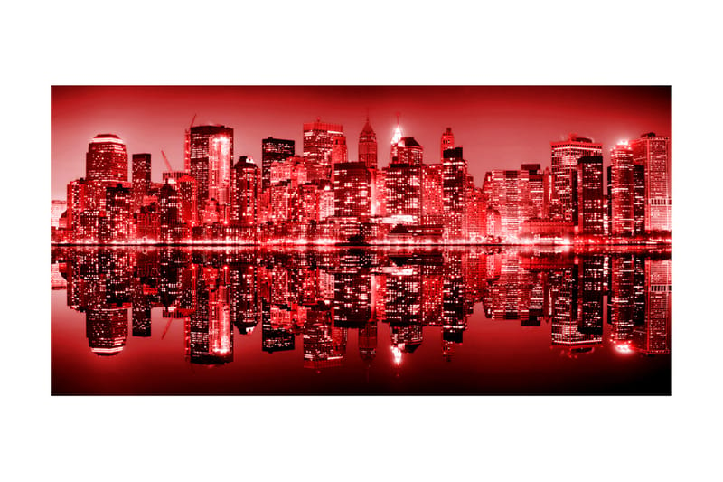 Fototapet XXL Red-Hot NYC 550x270 - Artgeist sp. z o. o. - Interiør - Tapet - Fototapeter