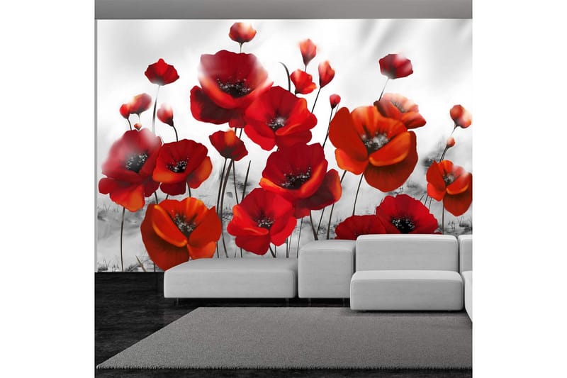 Fototapet Poppies In The Moonlight 300x210 - Artgeist sp. z o. o. - Interiør - Tapet - Fototapeter