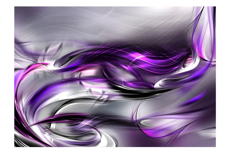 Fototapet Purple Swirls 400x280 - Artgeist sp. z o. o. - Interiør - Tapet - Fototapeter