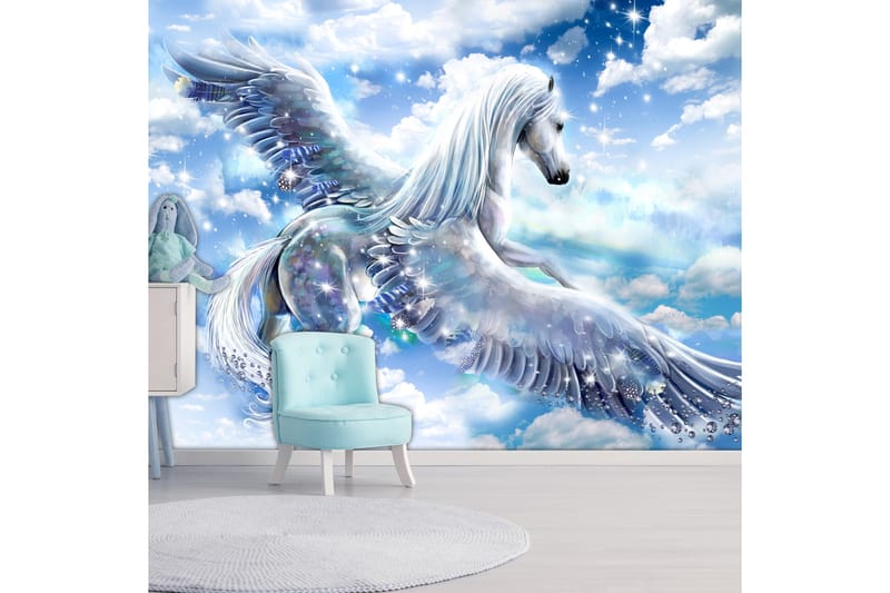 Fototapet Pegasus Blue 200x140 - Finnes i flere størrelser - Interiør - Tapet - Fototapeter