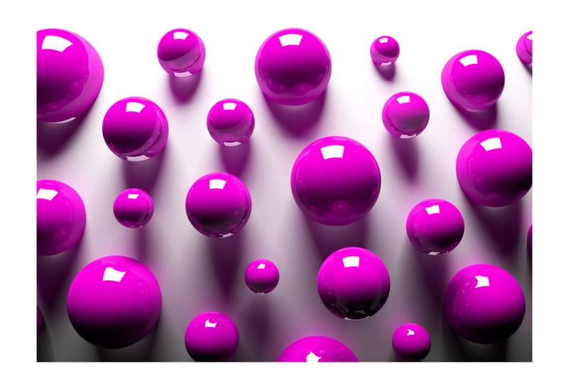 Fototapet Purple Balls 400x280 - Artgeist sp. z o. o. - Interiør - Tapet - Fototapeter