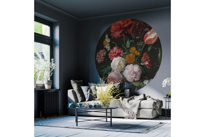 WallArt Tapetsirkel Golden Age Flowers 190 cm - Flerfarget - Interiør - Tapet - Fototapeter