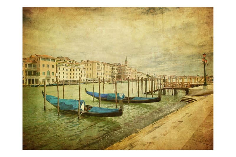 Fototapet Grand Canal Venice Vintage 200x154 - Artgeist sp. z o. o. - Interiør - Tapet - Tapet stue