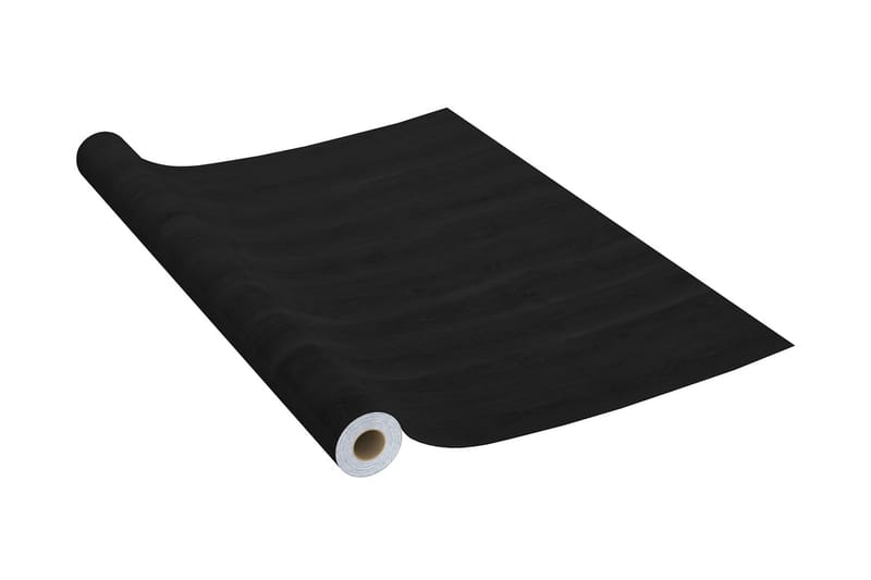 Selvklebende møbelfolier 2 stk 500x90 cm PVC mørk trefarge - Svart - Interiør - Veggdekorasjon - Dekorativ plast