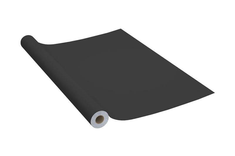 Selvklebende møbelfolier 2 stk 500x90 cm PVC svart - Svart - Interiør - Veggdekorasjon - Dekorativ plast