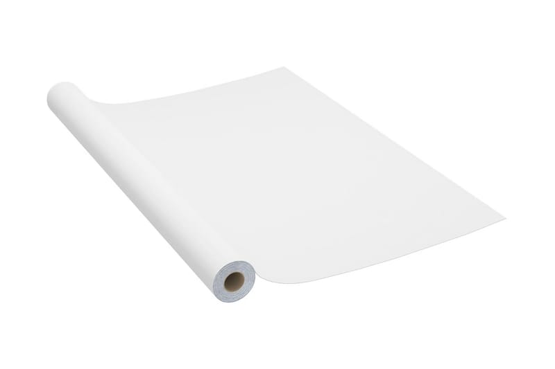 Selvklebende møbelfolier 2 stk 500x90 cm PVC hvit - Hvit - Interiør - Veggdekorasjon - Dekorativ plast