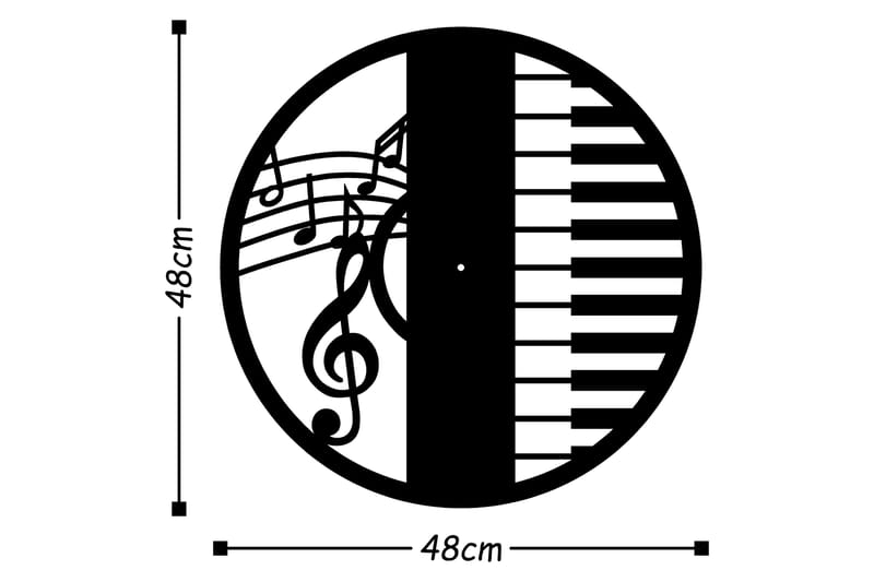 Dekorasjon Veggklokke - Svart - Interiør - Veggdekorasjon - Klokker