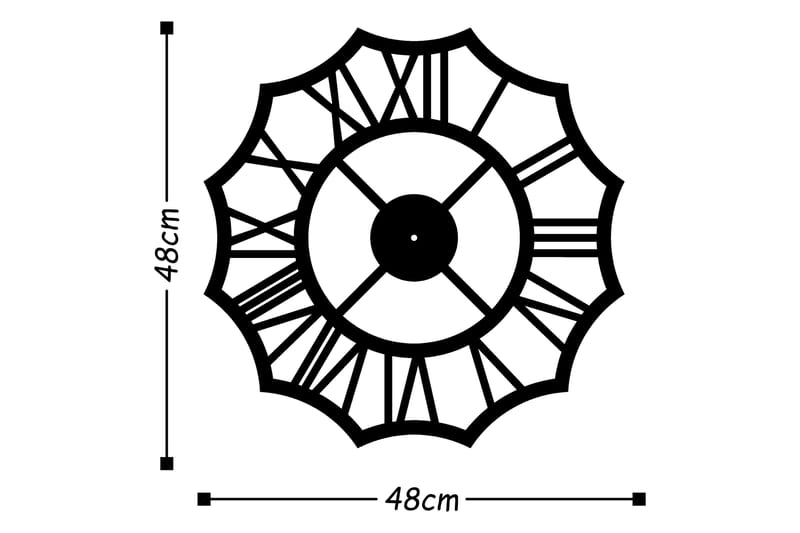 Dekorasjon Veggklokke - Svart - Interiør - Veggdekorasjon - Klokker