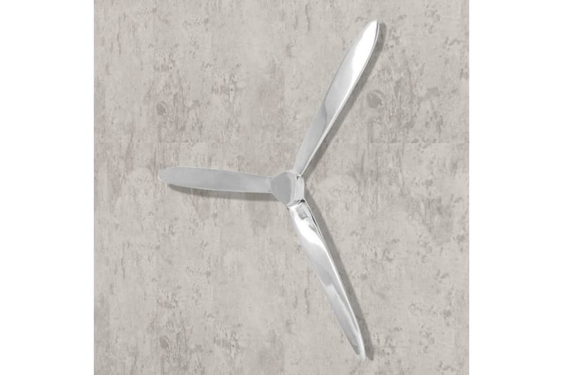 Veggmontert propell aluminium sølv 70 cm - Interiør - Veggdekorasjon