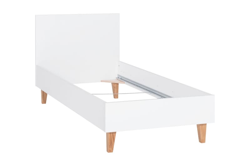 Sengeramme Concept 90x200 cm Hvit/Natur - Natur/Hvit - Møbler - Barnemøbler - Barneseng & Juniorseng