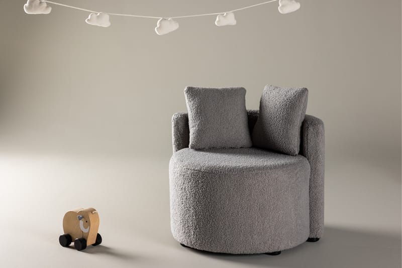 Kelso Barnesofa Teddy - Grå - Møbler - Barnemøbler - Barnesofa