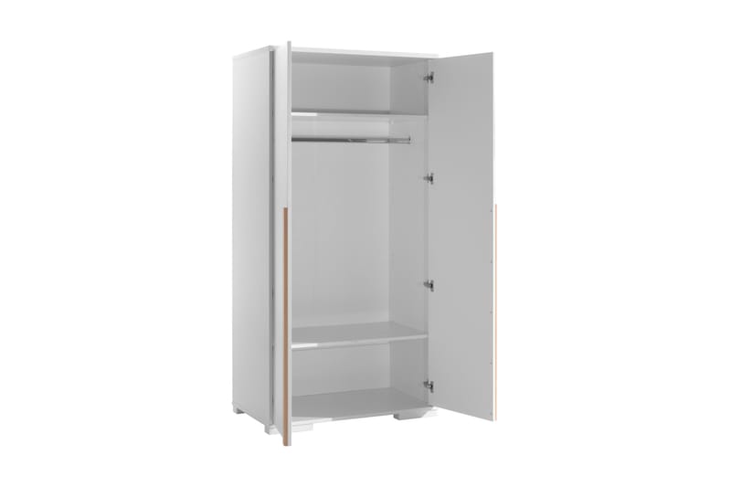 Garderobe Buhult 98 cm - Hvit - Møbler - Barnemøbler - Oppbevaring barnerom - Barnegarderobe