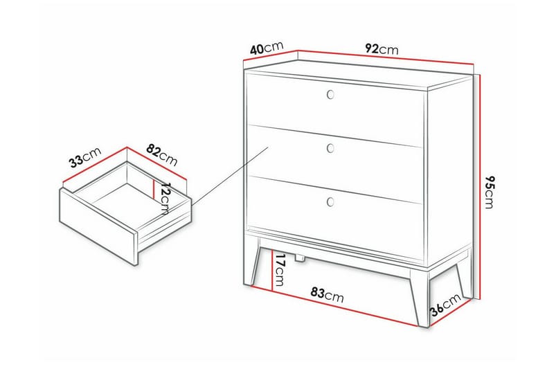 Barnekapell Rathmore 92x95 cm - Hvid - Møbler - Barnemøbler - Oppbevaring barnerom - Skap barnerom